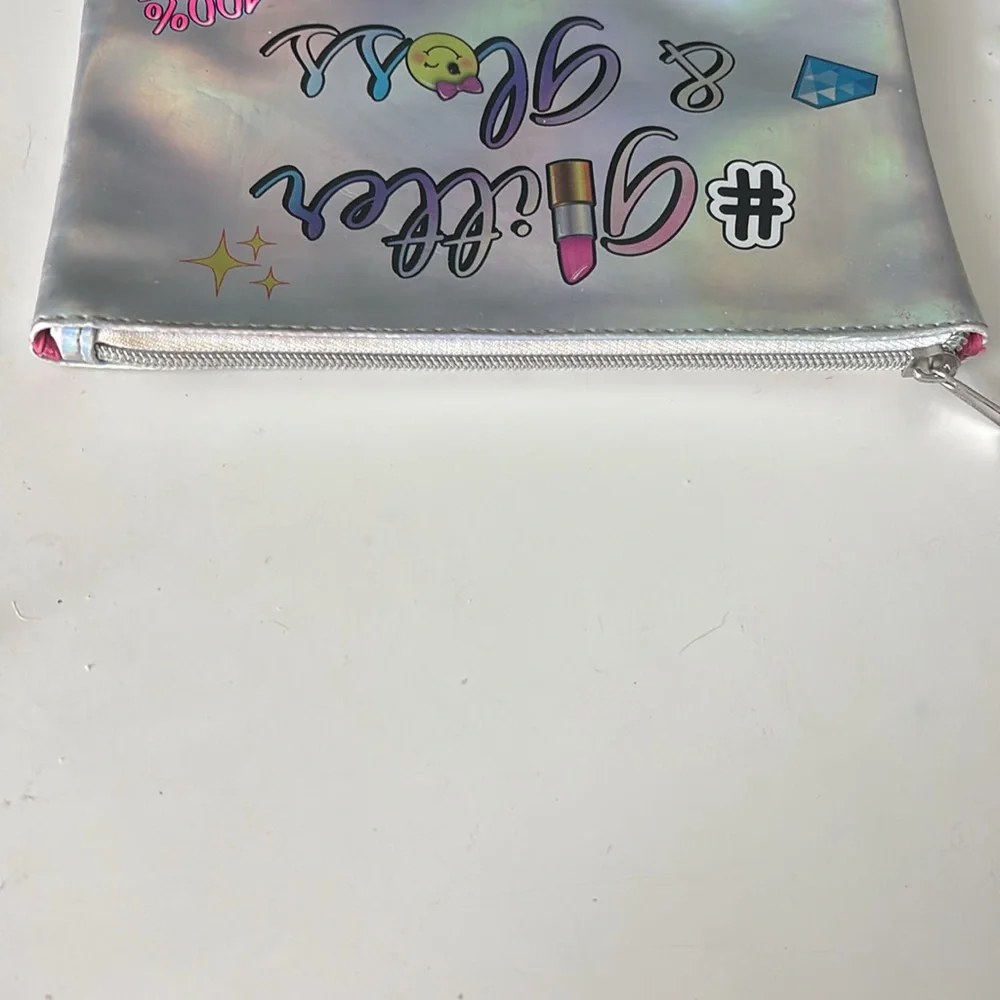Justice Glitter & Gloss Cosmetic Pouch GUC